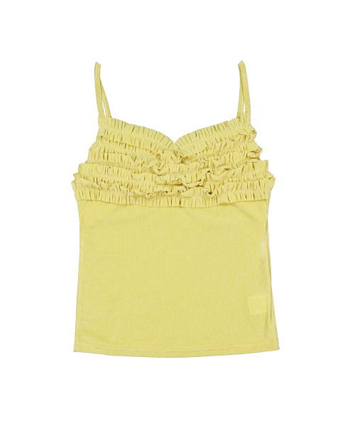 MESH FRILL SLEEVELESS