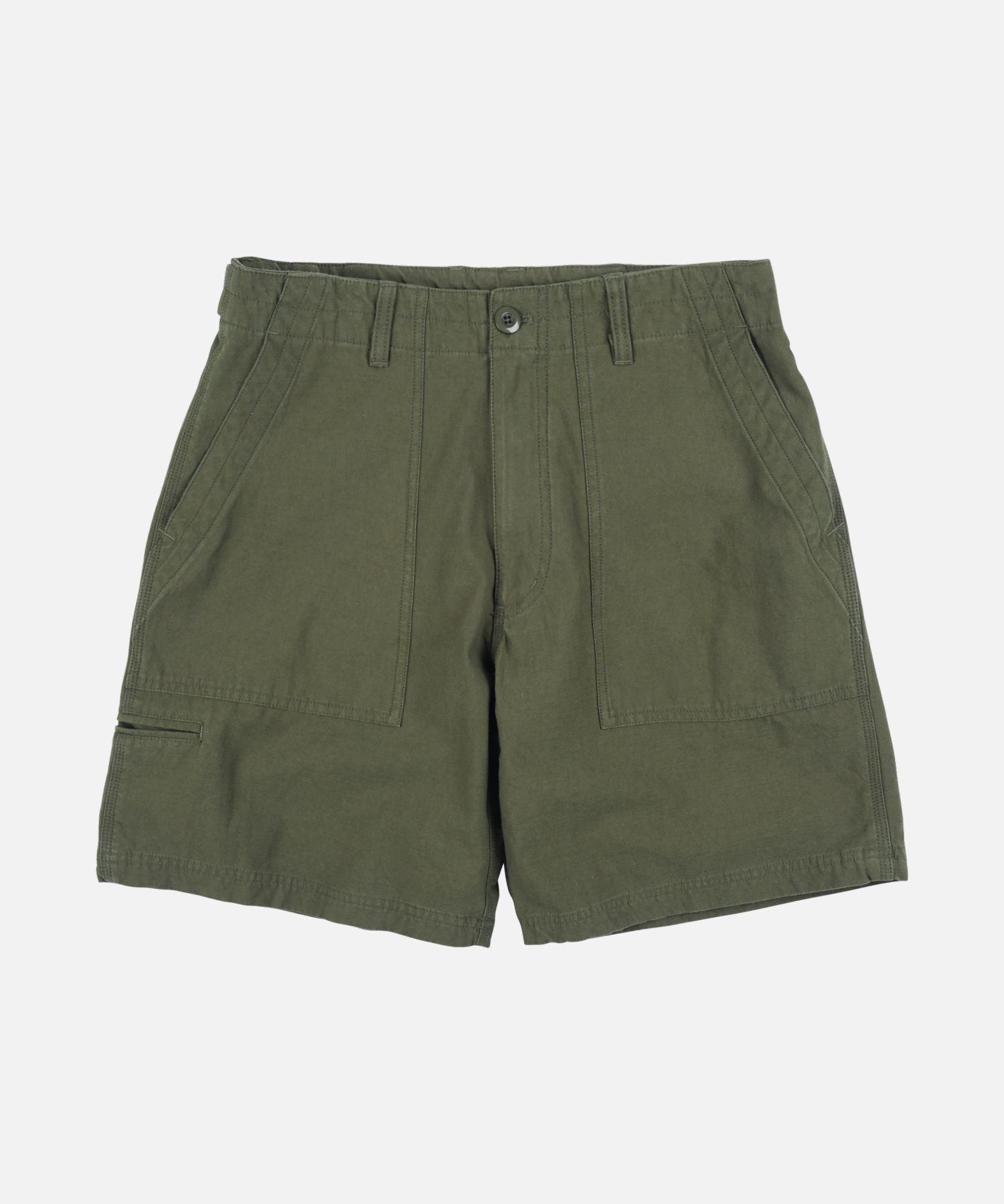 BACKSATIN ESSENTIAL FATIGUE SHORTS _ OLIVE