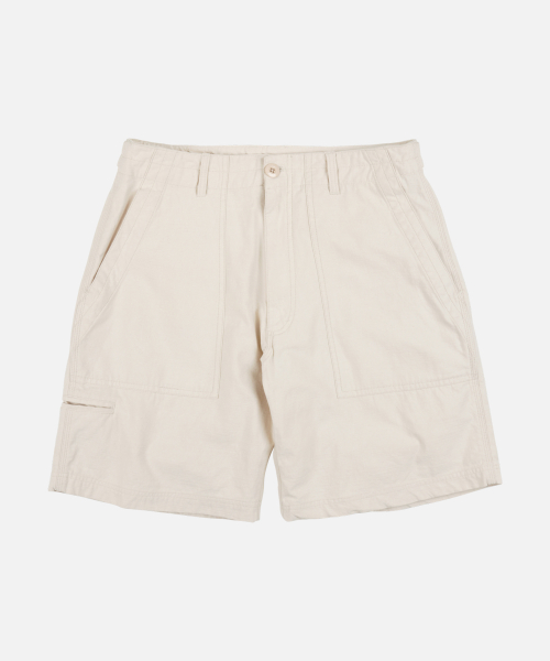BACKSATIN ESSENTIAL FATIGUE SHORTS _ CREAM