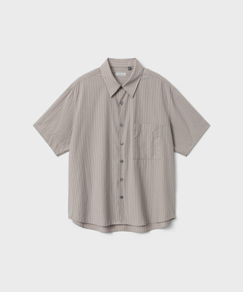 Рубашка с коротким рукавом Chico - Warm Gray Stripe
