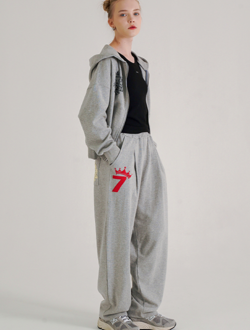 SEVEN BALLOON PANTS MELANGRAY(FCG1PT695M)