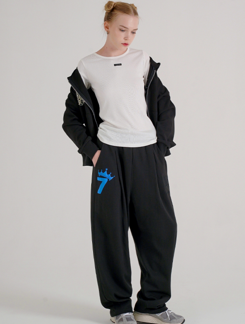 SEVEN BALLOON PANTS BLACK(FCG1PT695M)