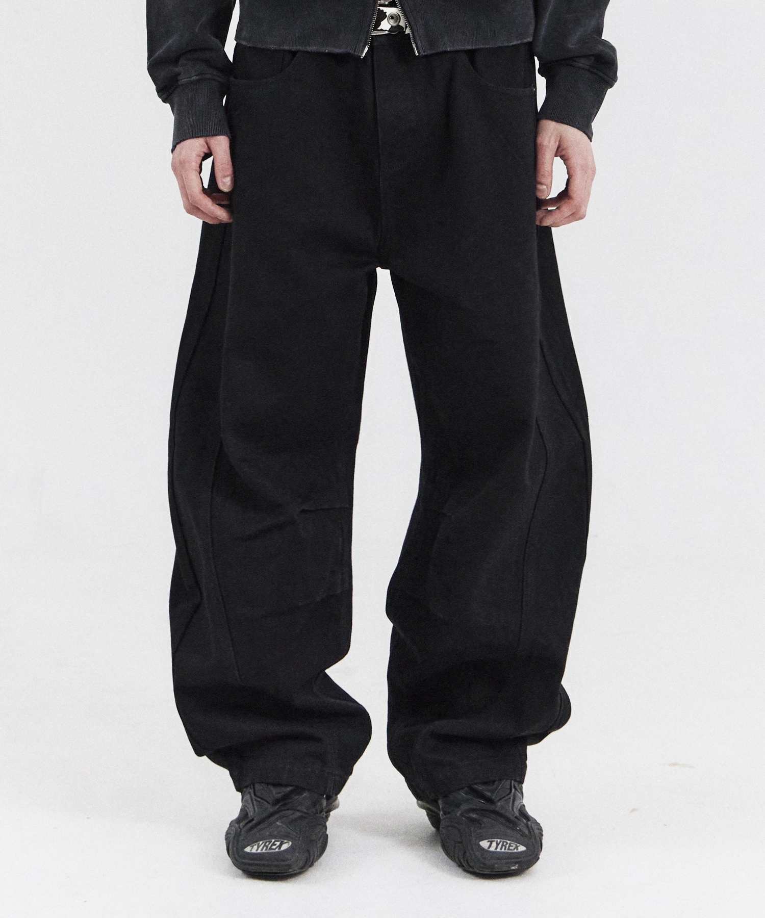 FST CURVED PANTS (BK)