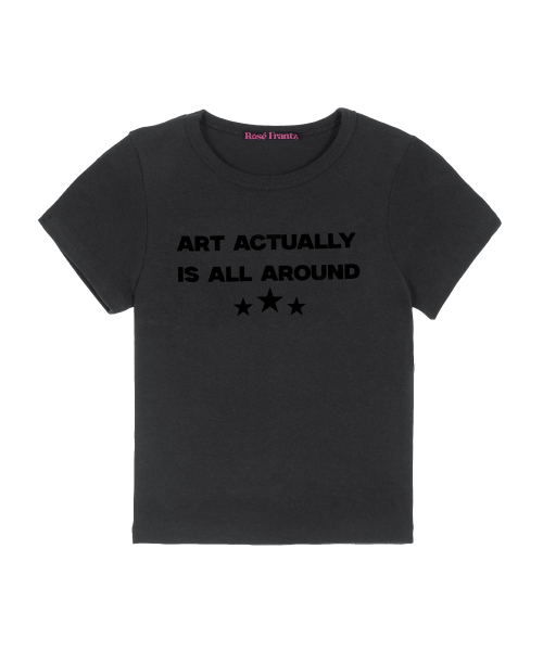 Star Lettering T-shirt [Charcoal]