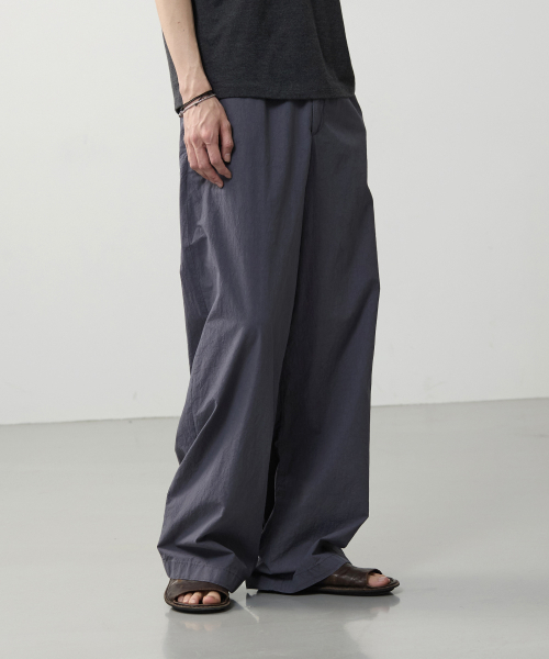 Свободные брюки Washer Cotton на резинке - Slate Charcoal