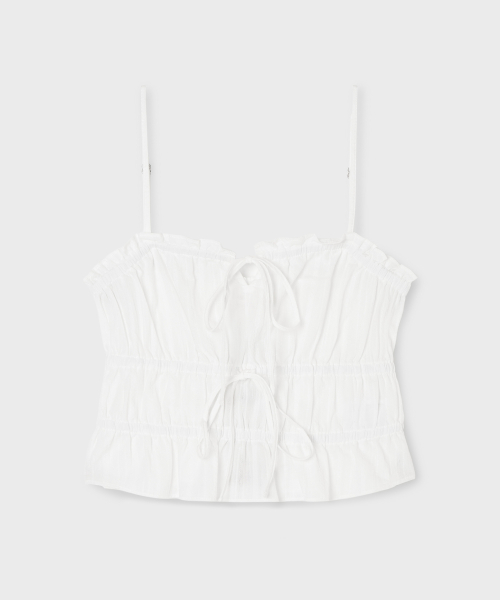 Dobby Sleeveless Blouse / WHBLG2542F