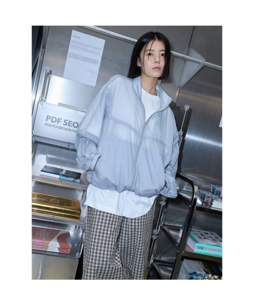 (UNISEX) Ветровка с подкладкой Light Grey