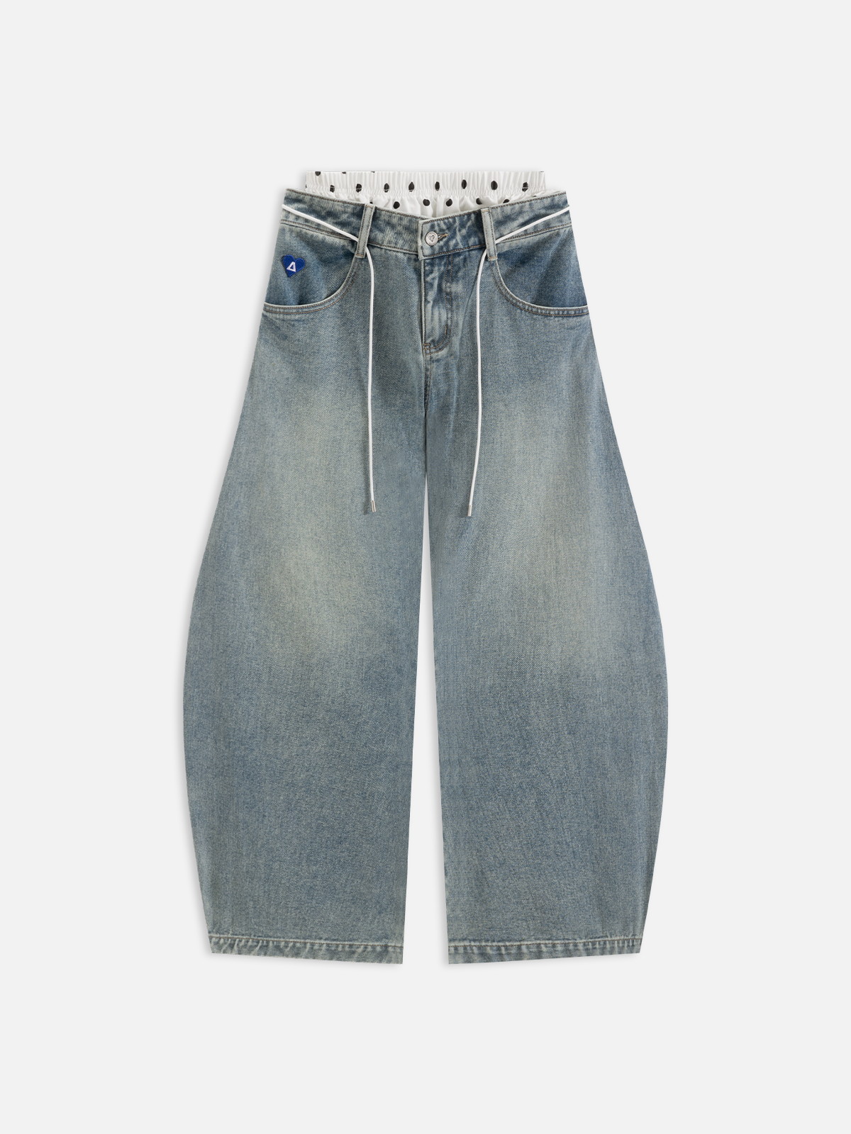Aelfric Eden Double Waist Super Baggy Jeans AE25CPQ31226-01BBLU