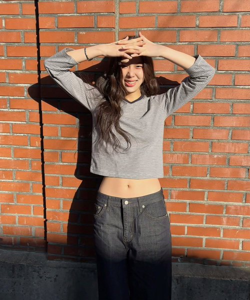 Old Standard V Tee_Melange Gray