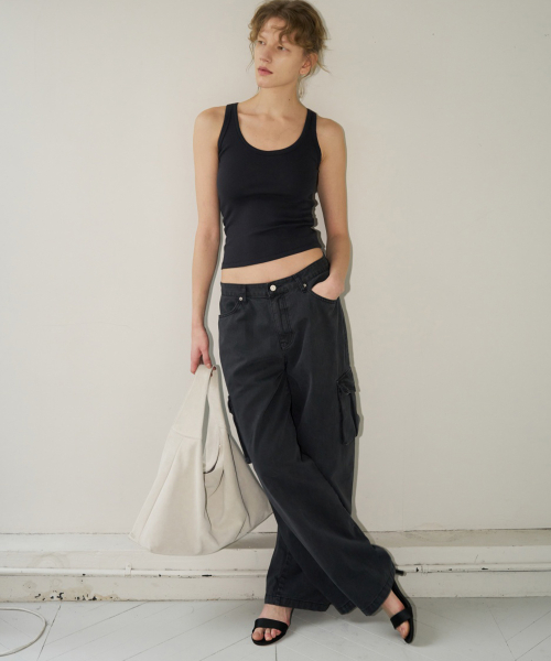 Soft Double Sleeveless_Black