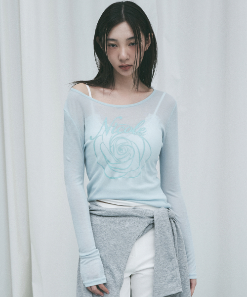 NICOLE ROSE LONG SLEEVE TOP_SKY BLUE