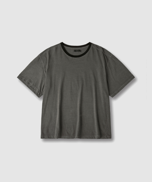 Футболка в полоску Pigment Dyed - Mid Grey