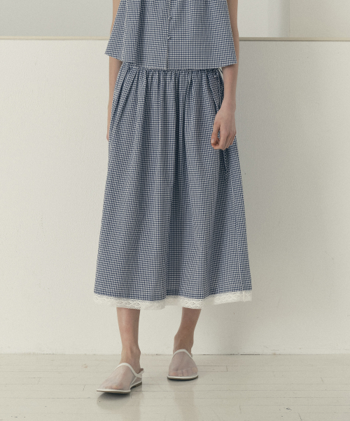 체크풀스커트 J1SK322A