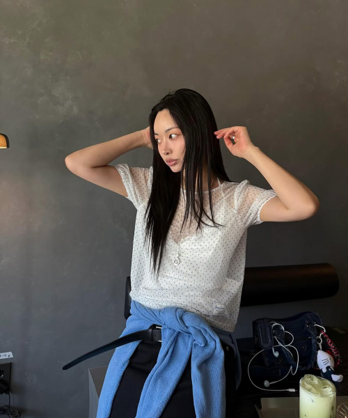 시스루토트티셔츠 J1TS322E