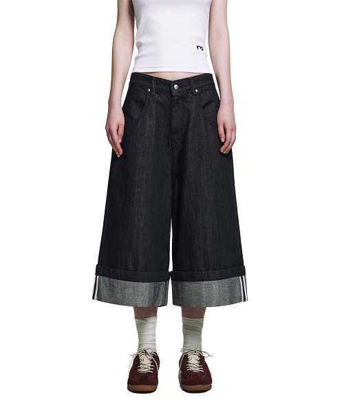 Roll-up Line Bermuda Pants - Индиго