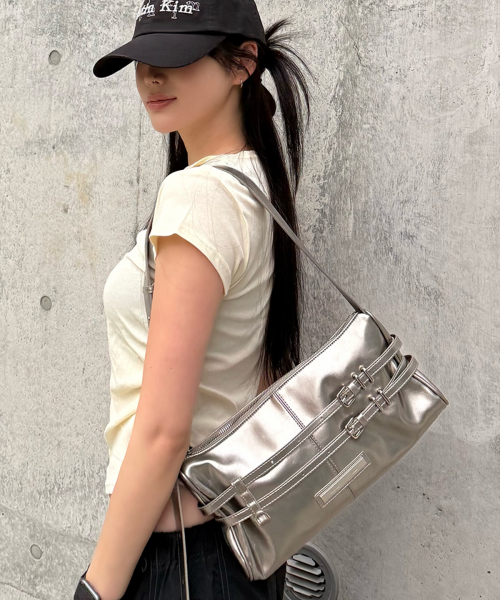 MUSINSA公式 | MATIN KIM [JAPAN EXCLUSIVE] DOUBLE BELTED STRAP MINI
