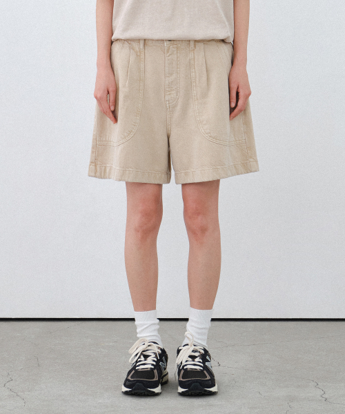 Женские джинсовые шорты пигмент (BEIGE)