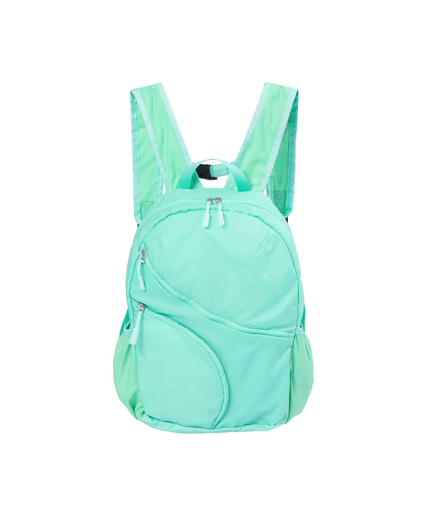 Double diagonal zipper backpack MINT