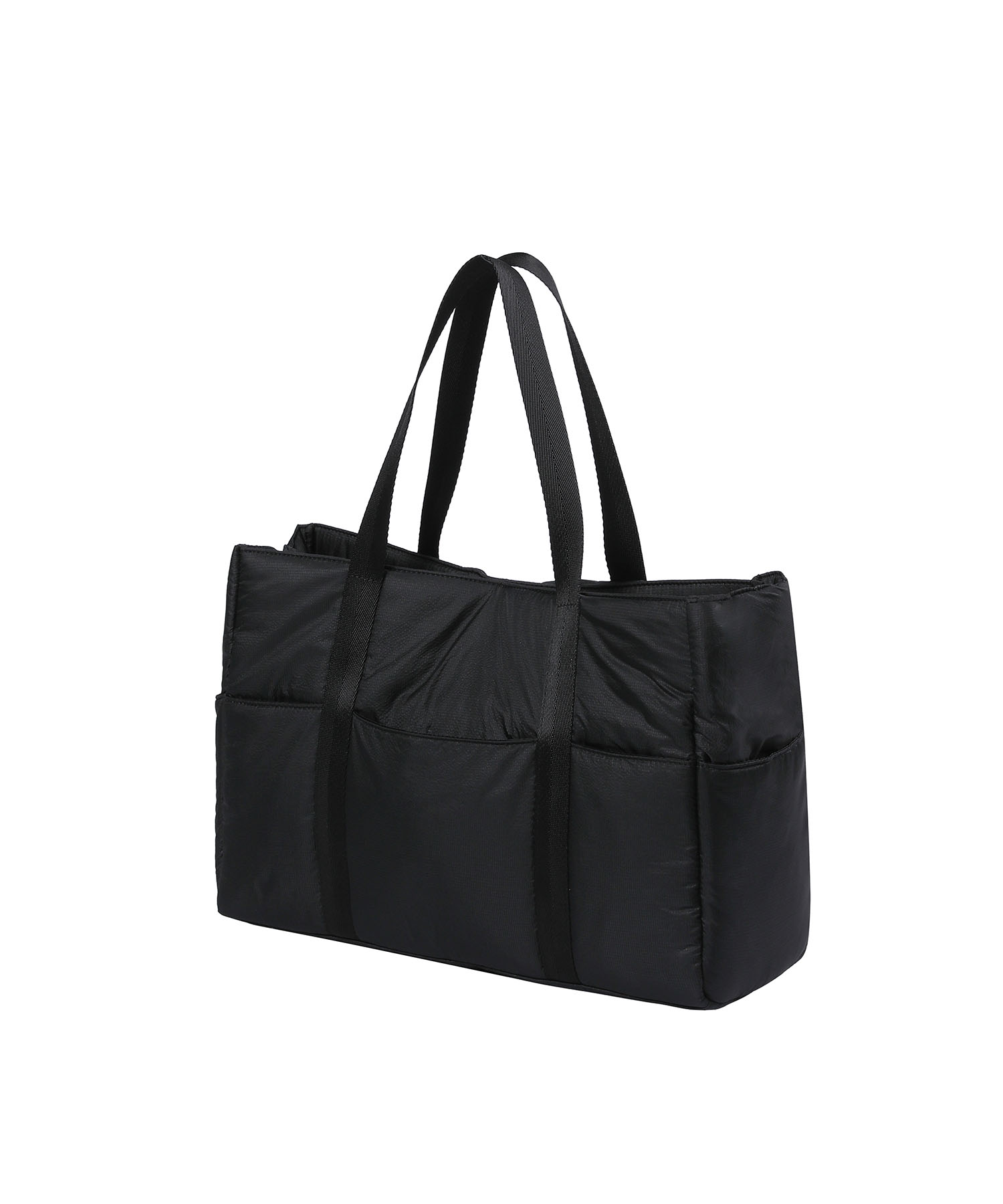Puffy tote bag BLACK