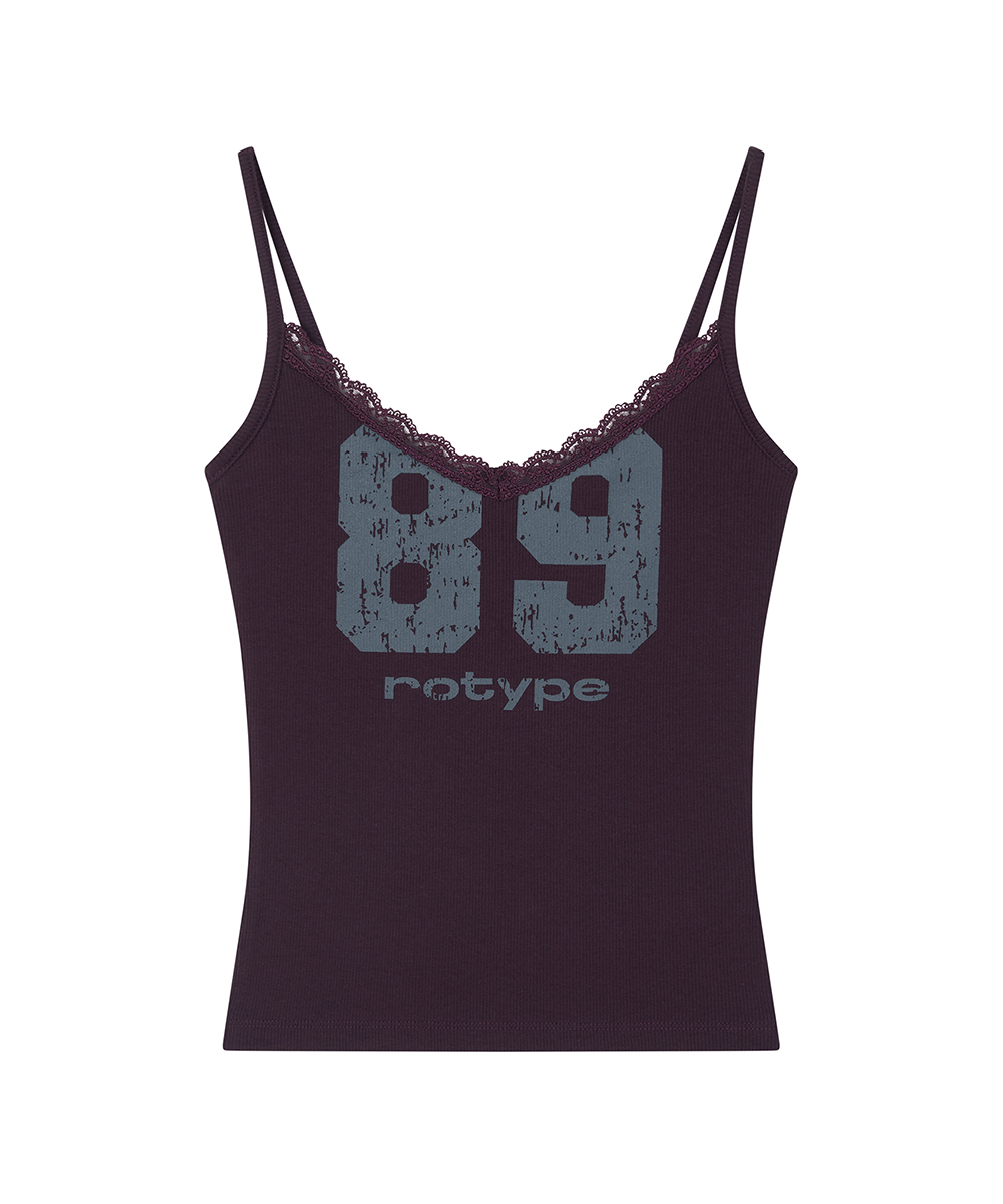 Crack Logo Lace Sleeveless - Purple