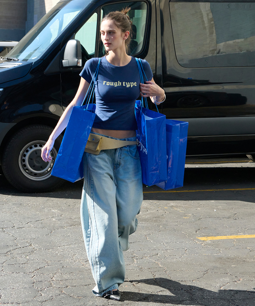 Maxi Wide Denim Pants - Light blue