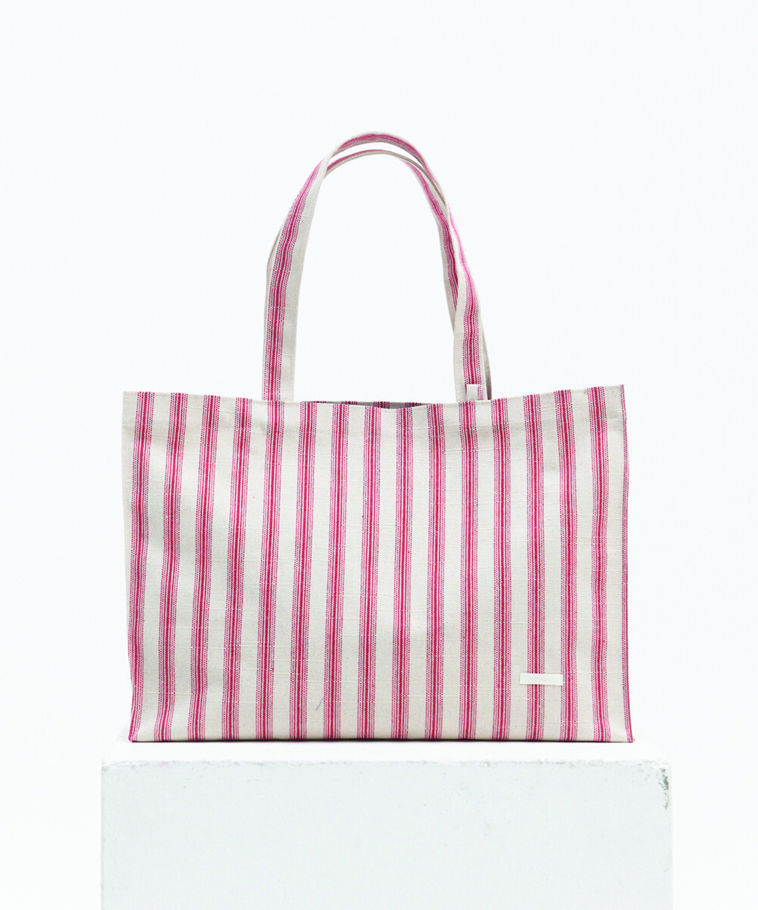 MARKET TOTE BAG - RED STRIPE