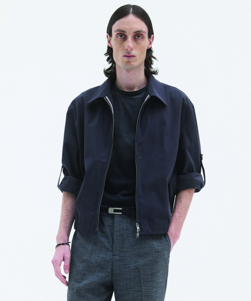 SLEEVE TAB BLOUSON - WASHED NAVY