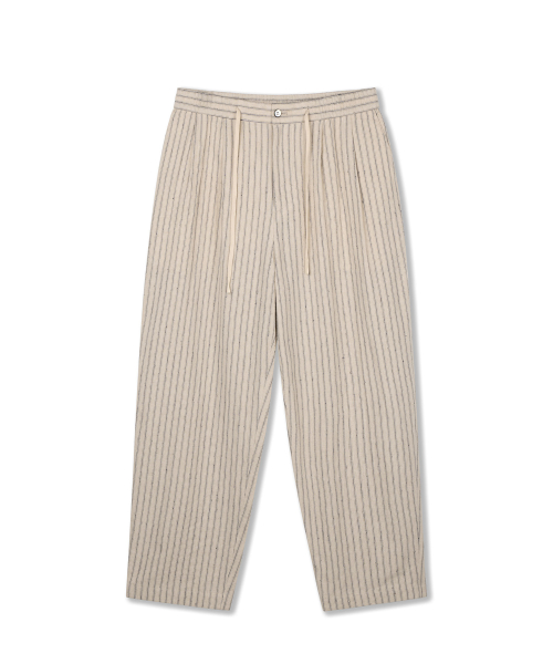 Легкие льняные брюки 330 с двумя складками LINEN STRIPE