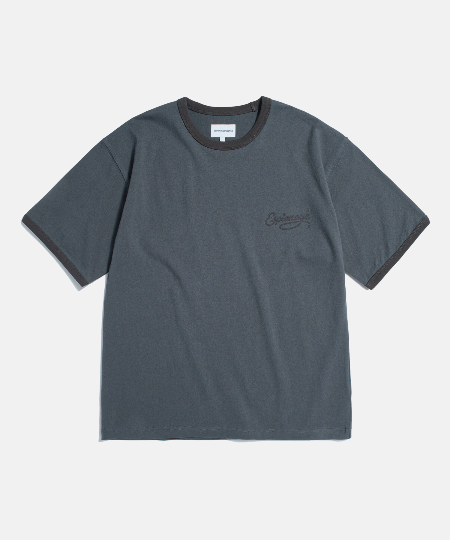 Rope Logo Ringer Tee Slate