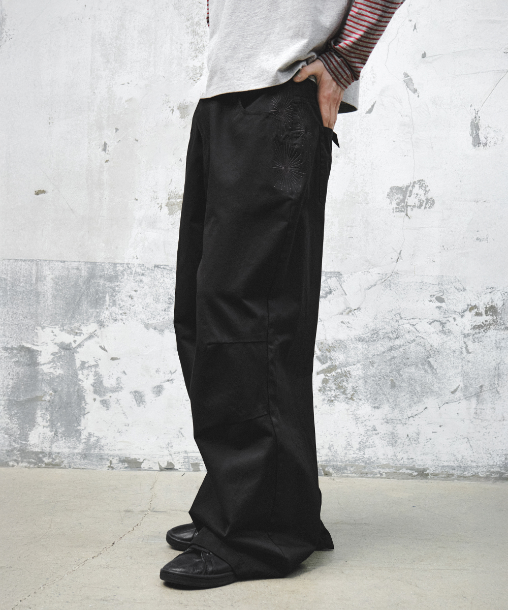 Firework Wide Pants_Black