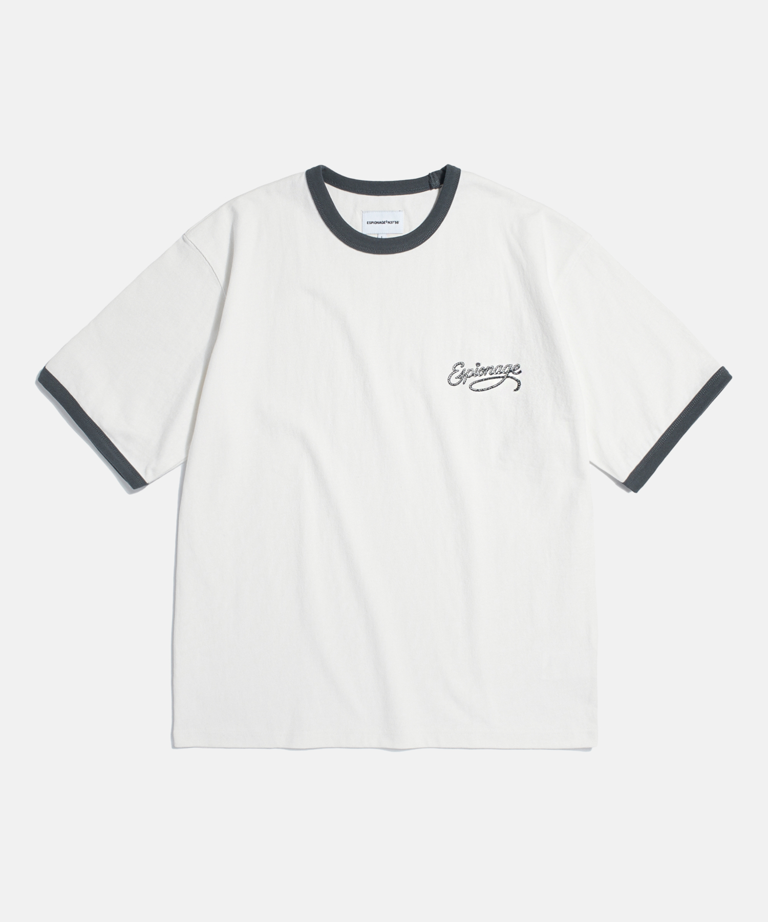 Rope Logo Ringer Tee Off White