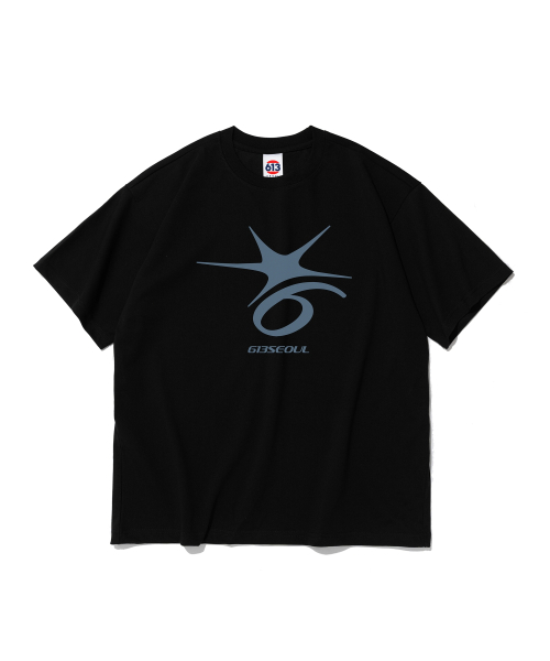 Футболка с логотипом Crack Six Point (Black)