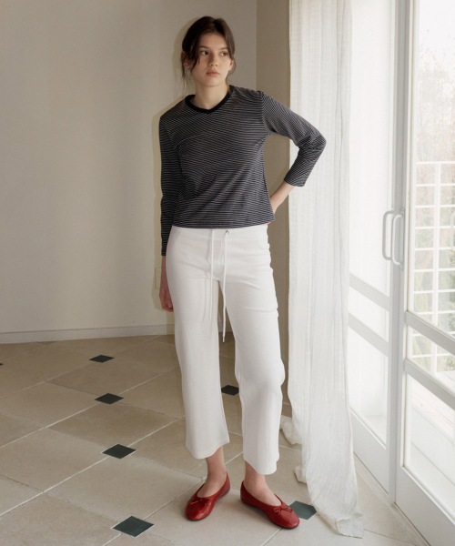 Soft Ankle Pants_Ivory
