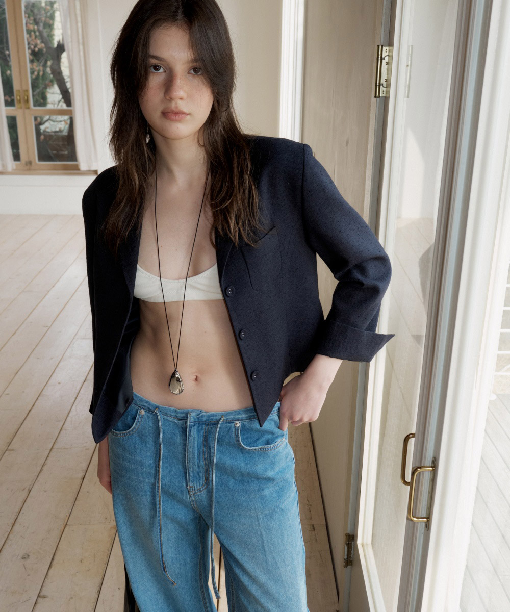 Summer Crop Blazer_Navy