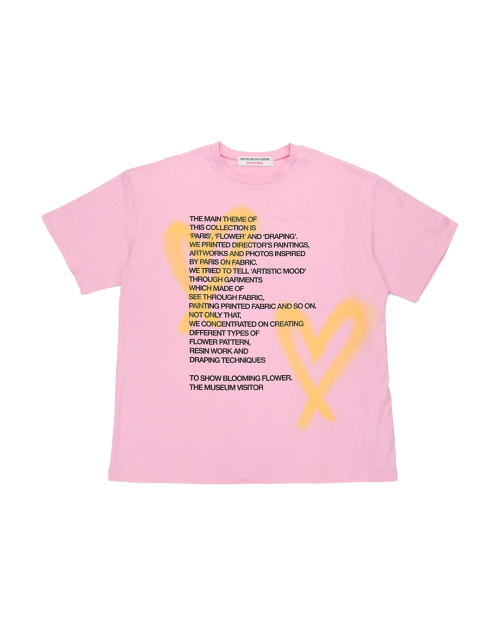 HEART SPRAYED T-SHIRTS (PINK)