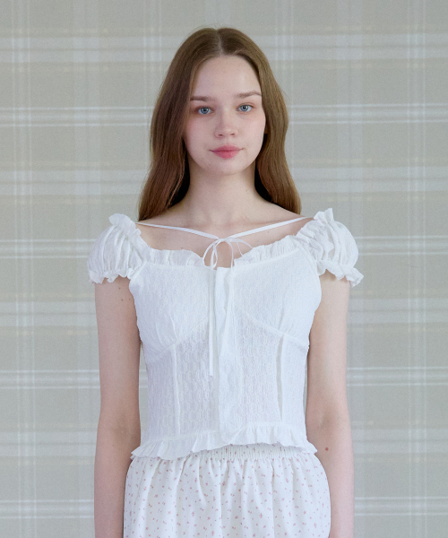 PETIT CLOUD PUFF BLOUSE_WHITE