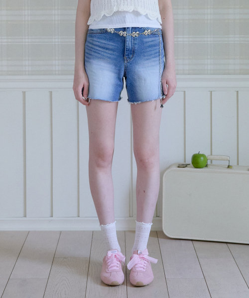 SWAY DENIM HALF PANTS_INDIGO