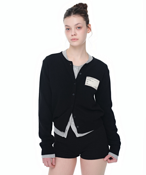 Кардиган Canvas Stitch Tag_Black