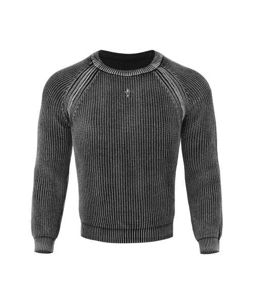 Винтажный пигментный трикотаж [Black]