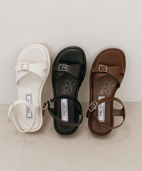 Melia 멜리아 EVA 플랫폼 버클 샌들_3colors (3cm)