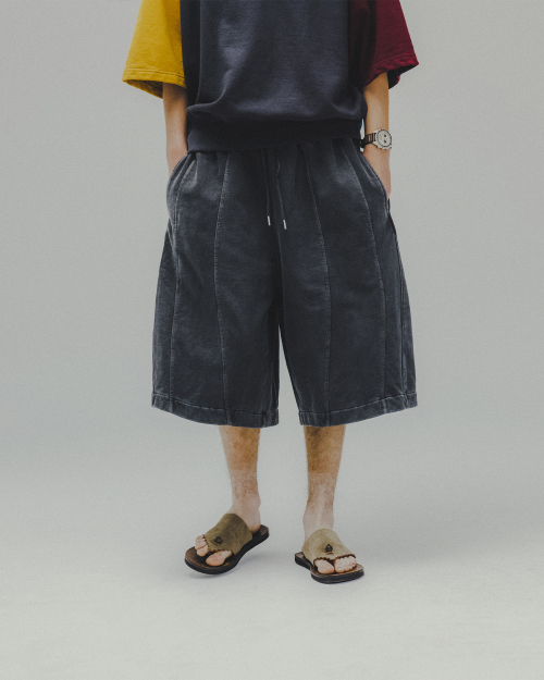 Iconic Pigment Sweat Half Pants - Grey