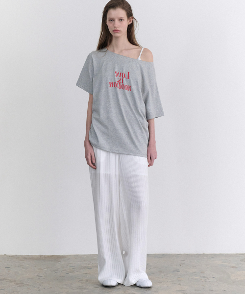 Parco two tuck pants (white)