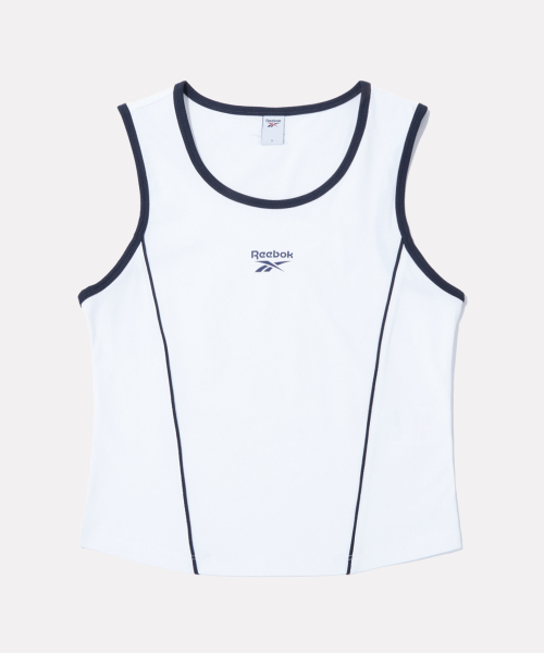 Спортивный кроп-топ Piping Fresh Ringer (W) - White