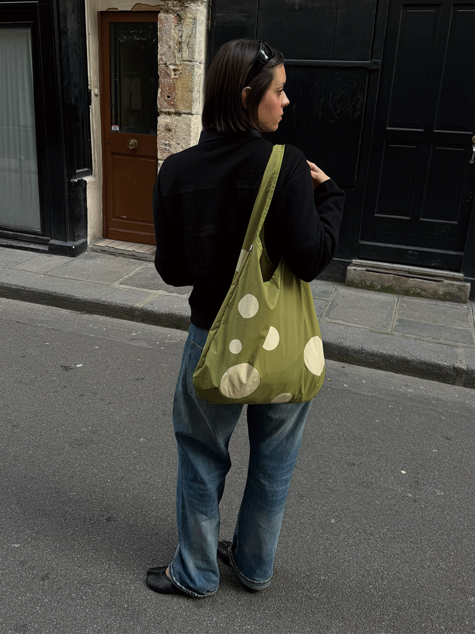 Dot Bubble Bag_Green