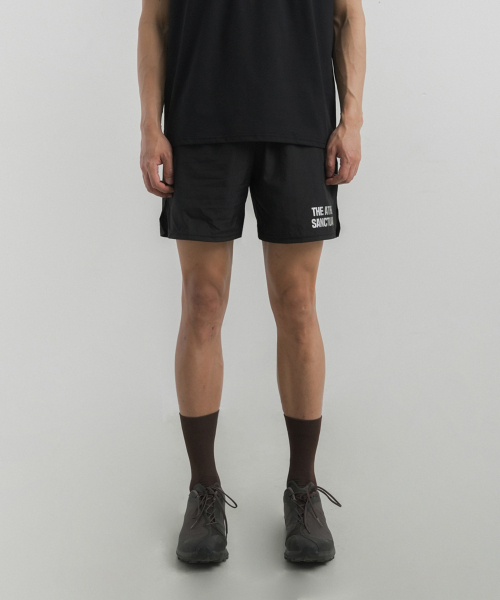 Нейлоновые шорты в рубчик 5 дюймов (Black)