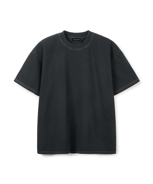 Футболка Plain Pigment с круглым вырезом Black