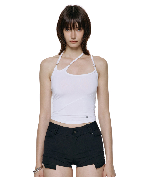 Slash Strap Sleeveless - White