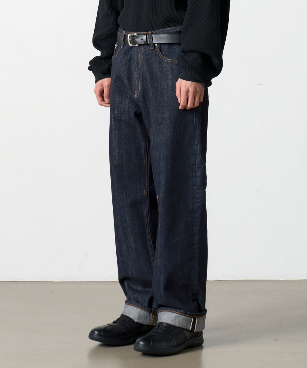 DEN0161 Non-Fade Selvedge Wide Fit ( Indigo)