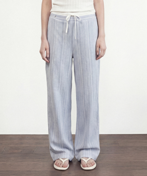 TERRE STRIPE PANTS - BLUE