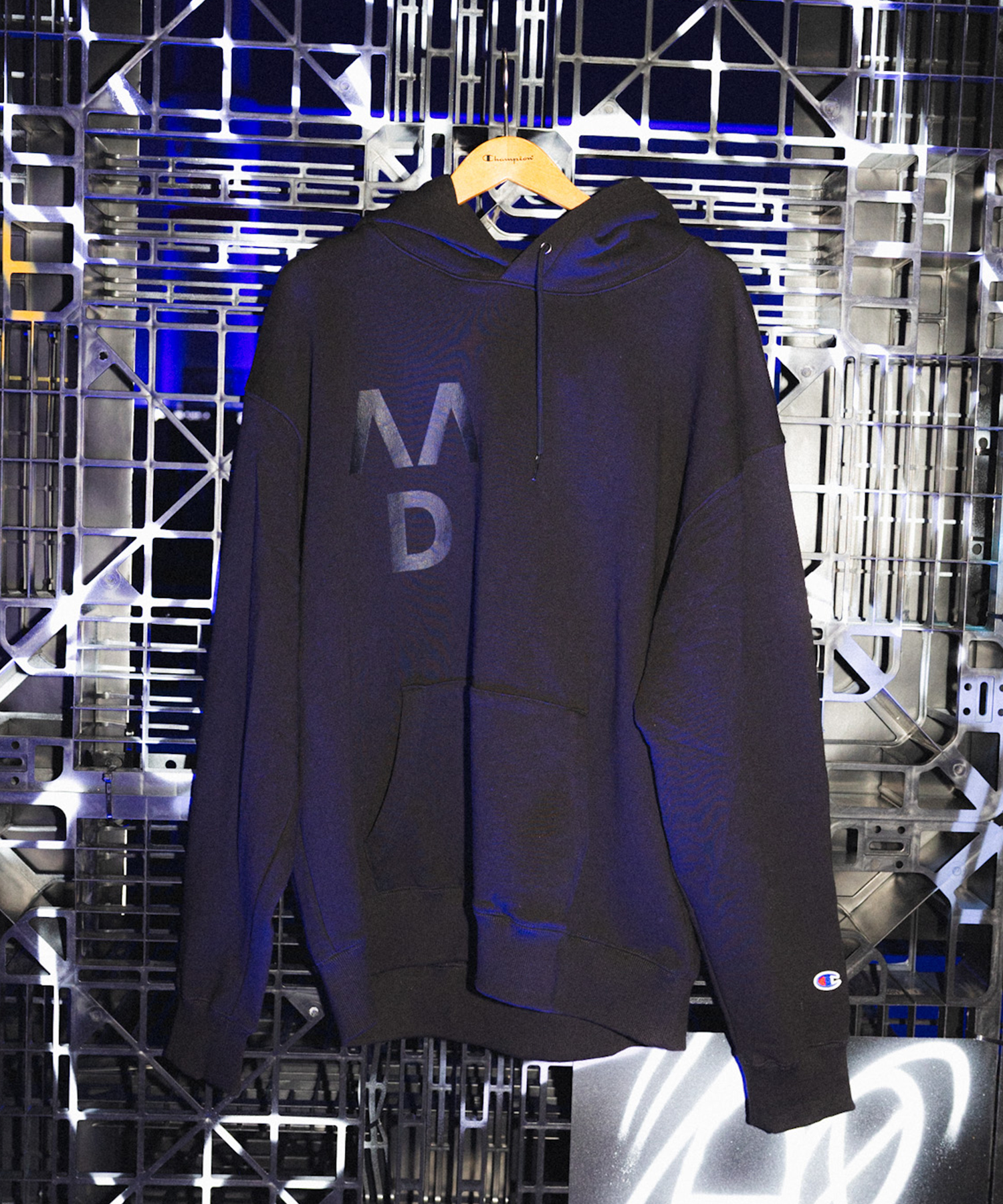 Худи Champion X VVD с графикой Navy